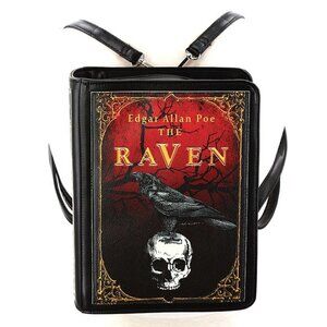 The Raven Vintage Book Mini Backpack - Book Lover Gifts - Edgar Allen Poe